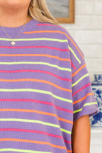 Meet You At Noon Sweater, Purple
