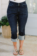 Judy Blue: Meet You There Capris, Blau