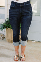 Judy Blue: Meet You There Capris, Blau