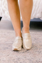 Met In The Fall Sneakers, Gold
