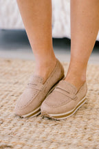 Met In The Fall Sneakers, Taupe