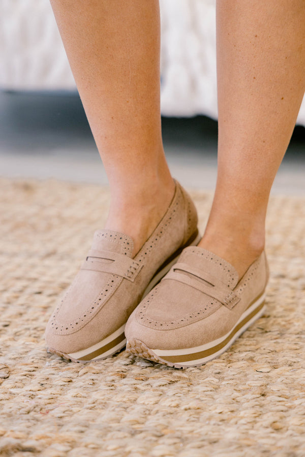 Met In The Fall Sneakers, Taupe