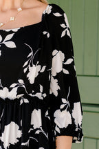 Kleid Midnight Petals, Schwarz