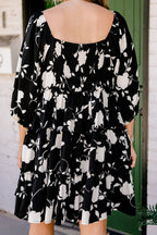 Kleid Midnight Petals, Schwarz