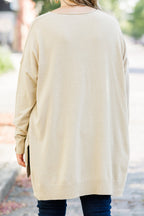 Miss Who You Were Sweater, Heather Beige