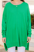Miss Who You Were Pullover, Kelly Green