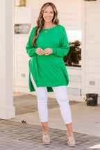Miss Who You Were Pullover, Kelly Green