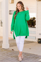 Miss Who You Were Pullover, Kelly Green