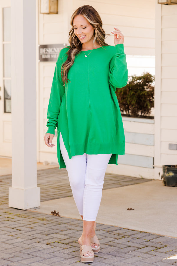 Miss Who You Were Pullover, Kelly Green