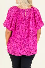 Misty Breeze Top, Hot Pink