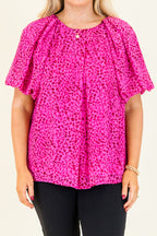 Misty Breeze Top, Hot Pink