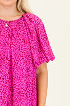 Misty Breeze Top, Hot Pink
