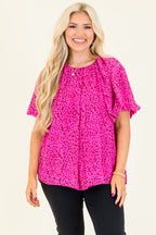 Misty Breeze Top, Hot Pink