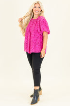 Misty Breeze Top, Hot Pink