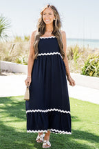 Mixed Feelings Dress, Navy