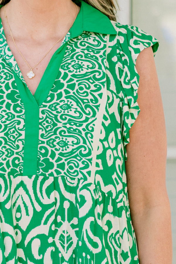 Moments Of Joy Dress, Green