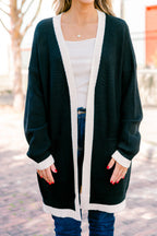 Moonlight Waltz Cardigan, Black/Cream