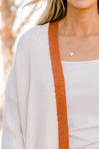 Moonlight Waltz Cardigan, Cream/Camel