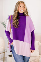 Mosaic Melody Sweater, Purple