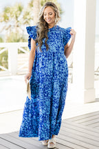 Mossy Meadows Maxi Dress, Cobalt