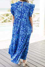 Mossy Meadows Maxi Dress, Cobalt