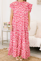 Mossy Meadows Maxi Dress, Hot Pink