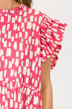 Mossy Meadows Maxi Dress, Hot Pink