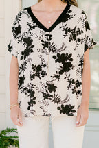 Motivated By You Top, Ivory-Black