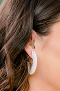Move With Passion Earrings, Ivory