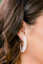 Move With Passion Earrings, Ivory