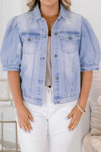 Meine Candy Rain Jeansjacke, Hellblau