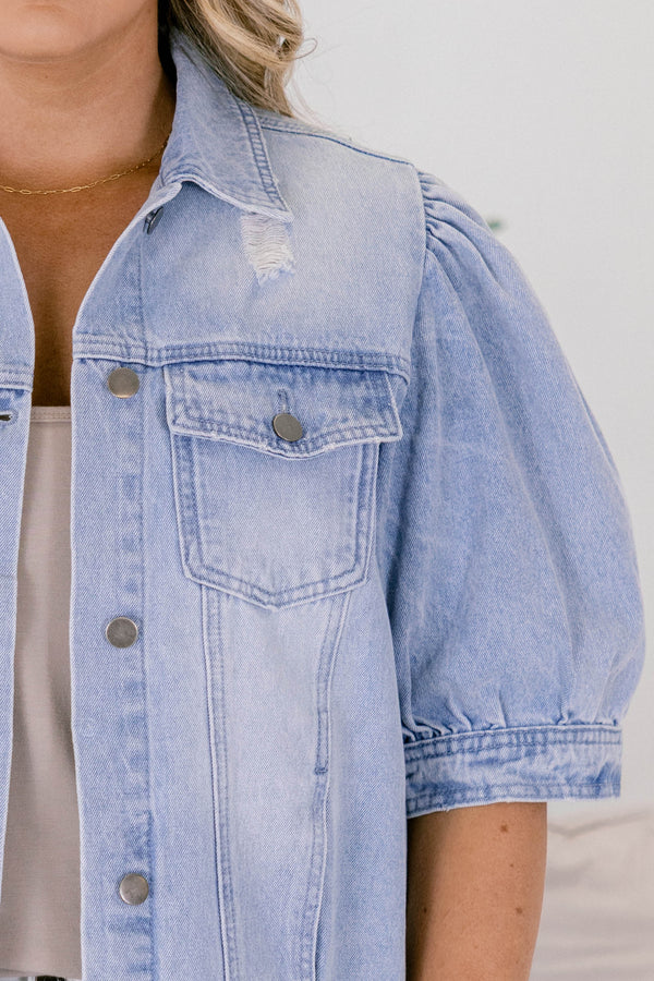Meine Candy Rain Jeansjacke, Hellblau