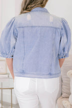Meine Candy Rain Jeansjacke, Hellblau