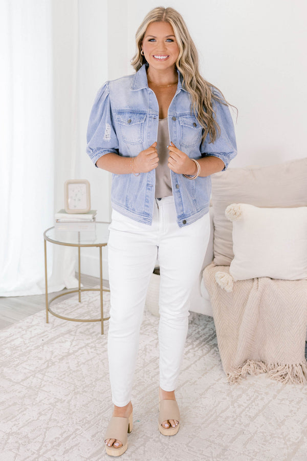 Meine Candy Rain Jeansjacke, Hellblau