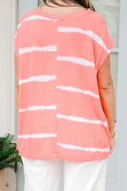 A Grand Throwback Top, Coral