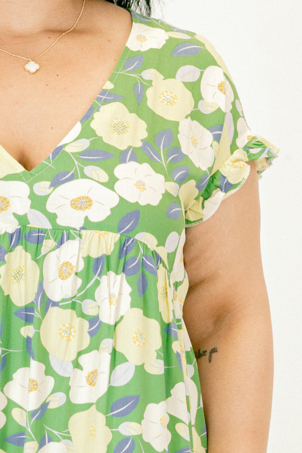 My Heart Is An Open Door Dress, Green