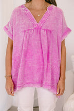 My Love For Dance Top, Bright Mauve