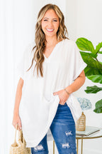 My Love Has Grown Tunic, White
