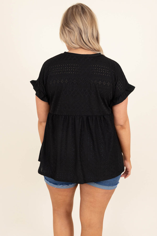 My Lovin' And You Top, Black