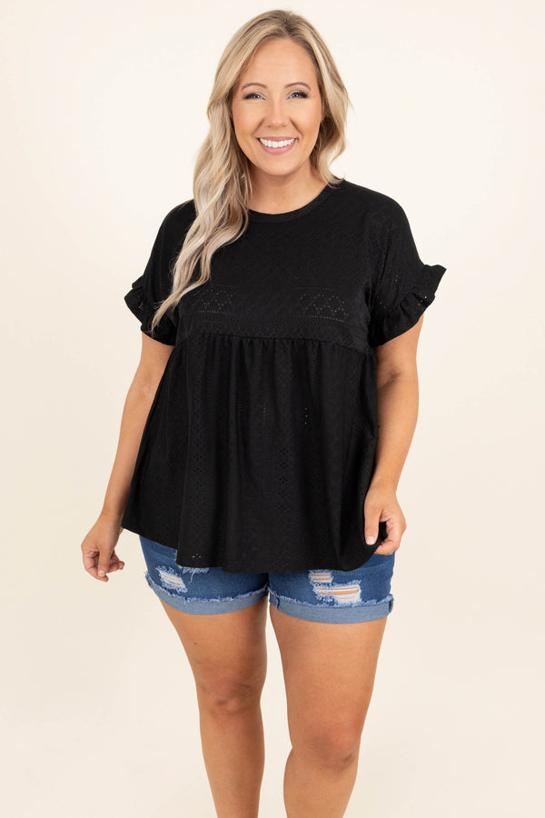 My Lovin' And You Top, Black