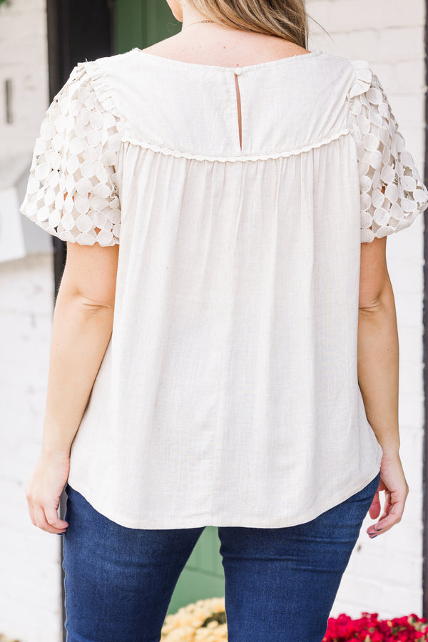 My Obsession Top, Oatmeal