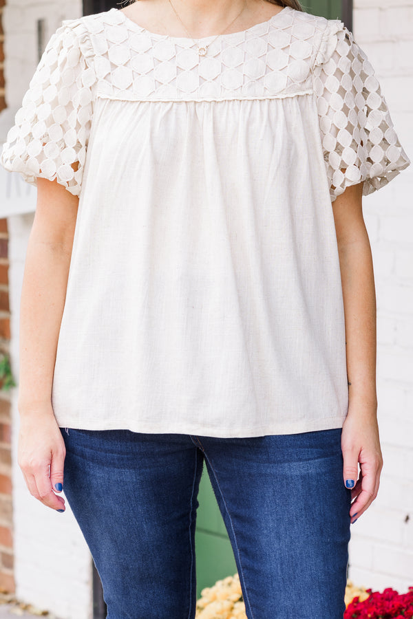 My Obsession Top, Oatmeal