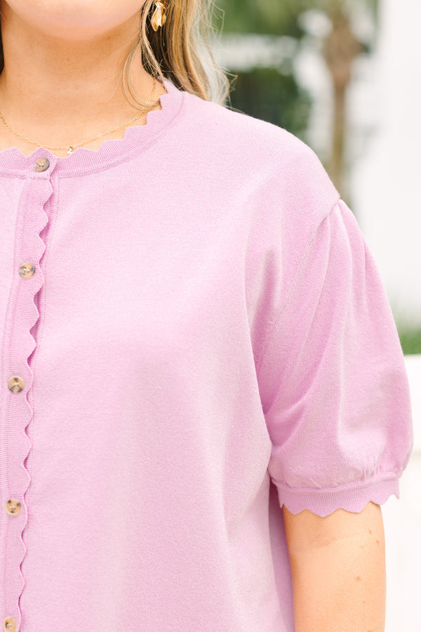 My Sweet Side Cardigan, Lavender