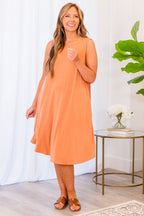 My Travel Companion Dress, Butter Orange