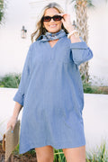 Natural By Nature Popover Dress, Denim
