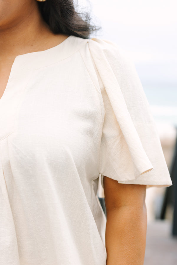 Nautical Breeze Top, Oatmeal