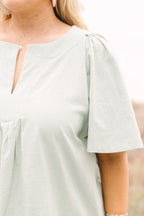 Nautical Breeze Top, Salbei
