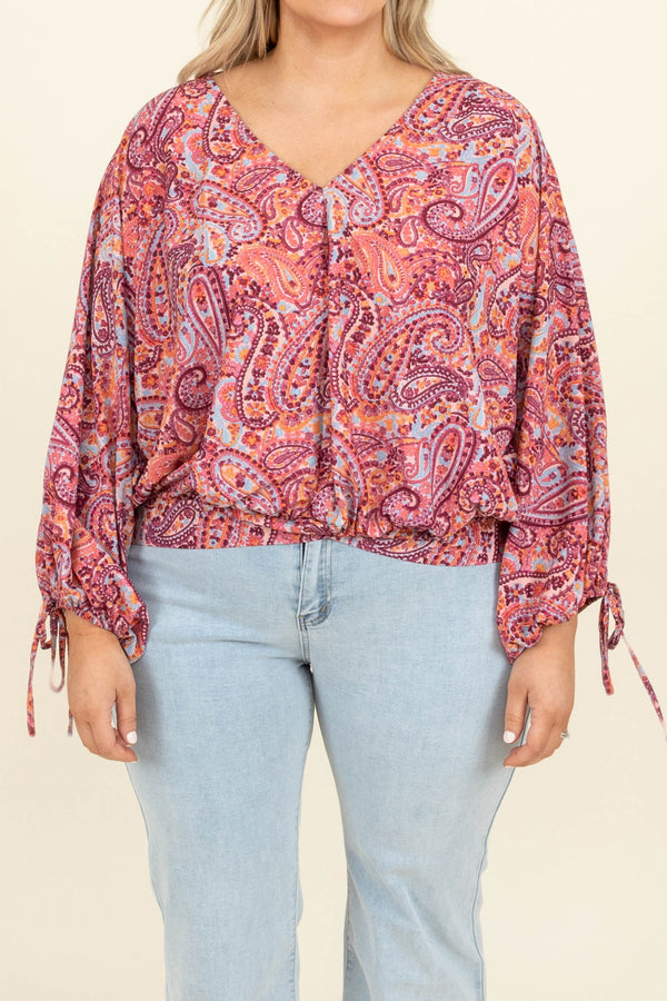 New Perspective Top, Mauve Mix