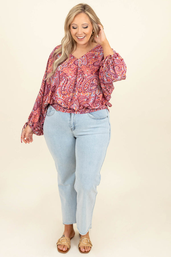 New Perspective Top, Mauve Mix