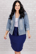 Nice And Comfortable Skirt, Light Navy